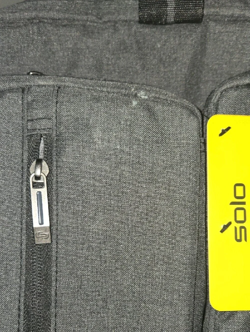 solo Hybrid Briefcase Messenger Backpack in Charcoal Gray